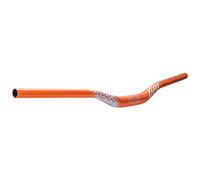 Funn Full On Mountain Bike Handlebar with Bar Clamp 31.8mm and Width 785mm, Tough and Lightweight Alloy Riser Handlebar for MTB, BMX and Road Bike, Rise 30mm MTB Handlebar (Orange)