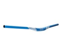 Funn Full On Mountain Bike Handlebar with Bar Clamp 31.8mm and Width 810mm, Tough and Lightweight Alloy Riser Handlebar for MTB, BMX and Road Bike, Rise 15mm MTB Handlebar (Blue)
