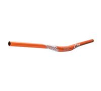Funn Full On Mountain Bike Handlebar with Bar Clamp 31.8mm and Width 785mm, Tough and Lightweight Alloy Riser Handlebar for MTB, BMX and Road Bike, Rise 15mm MTB Handlebar (Orange)