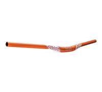 Funn Full On Mountain Bike Handlebar with Bar Clamp 31.8mm and Width 810mm, Tough and Lightweight Alloy Riser Handlebar for MTB, BMX and Road Bike, Rise 15mm MTB Handlebar (Orange)