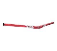 Funn Full On Mountain Bike Handlebar with Bar Clamp 31.8mm and Width 810mm, Tough and Lightweight Alloy Riser Handlebar for MTB, BMX and Road Bike, Rise 15mm MTB Handlebar (Red)