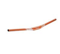 Funn Full On Riser Handlebar, 35mm Clamp, 785mm Wide, 15mm Rise (Orange) | Triple-butted AL6061 alloy, short backsweep, sandblasted anodized finish, for trail and enduro, MTB, BMX and road use