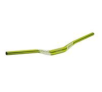 Funn Full On Riser Handlebar, 35mm Clamp, 785mm Wide, 30mm Rise (Green) | Triple-butted AL6061 alloy, short backsweep, sandblasted anodized finish, for trail and enduro, MTB, BMX and road use