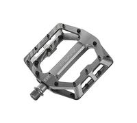 Funn Funndamental Flat Pedals - Wide Platform Bicycle Pedals for BMX/MTB Mountain Bike, Adjustable Grip for Outstanding Stability, 9/16-inch CrMo Axle (Gray)
