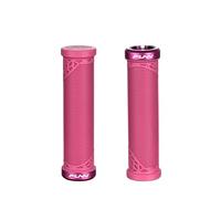 Funn Hilt JR Mountain Bike Handlebar Grips With Single Lock On Clamp, Bicycle Handlebar Locking Grips with 19 mm Inner Diameter, Short Bicycle Grips For Youth, Girls and Boys (Pink)