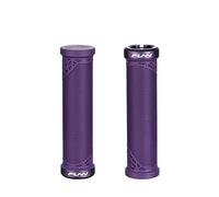 Funn Hilt JR Mountain Bike Handlebar Grips With Single Lock On Clamp, Bicycle Handlebar Locking Grips with 19 mm Inner Diameter, Short Bicycle Grips For Youth, Girls and Boys (Purple)