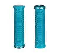 Funn Hilt JR Mountain Bike Handlebar Grips With Single Lock On Clamp, Bicycle Handlebar Locking Grips with 19 mm Inner Diameter, Short Bicycle Grips For Youth, Girls and Boys (Turquoise)