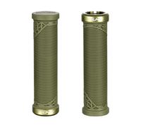 FUNN Mountain Bike Handlebar Grips Hilt JR, Single Lock-On Clamp, 19mm ID, Short Youth, Olive Green