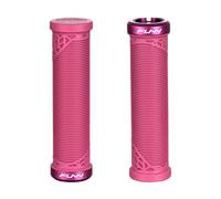 FUNN Mountain Bike Handlebar Grips Hilt JR - Single Lock-On Clamp, 19mm ID, Short Youth (Pink)