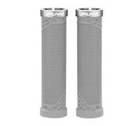 Funn Hilt Mountain Bike Handlebar Grips With Single Lock On Clamp, Lightweight And Ergonomic Bicycle Handlebar Grips with 22 mm Inner Diameter, Unique Patterned Bicycle Grips For MTB/BMX (Gray)