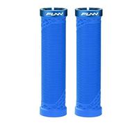 Funn Hilt Mountain Bike Handlebar Grips With Single Lock On Clamp, Lightweight And Ergonomic Bicycle Handlebar Grips with 22 mm Inner Diameter, Unique Patterned Bicycle Grips For MTB/BMX (Blue)