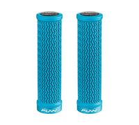 Funn Holeshot Mountain Bike Grips With Single Lock On Clamp, Lightweight And Ergonomic Bike Handle Grips With 22 mm Inner Diameter, Hardened End Bicycle Handlebar Grips For MTB/BMX (Turq)