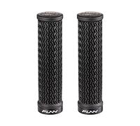 Funn Holeshot Mountain Bike Grips With Single Lock On Clamp, Lightweight And Ergonomic Bike Handle Grips With 22 mm Inner Diameter, Hardened End Bicycle Handlebar Grips For MTB/BMX (Black)