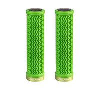 Funn Holeshot Mountain Bike Grips With Single Lock On Clamp, Lightweight And Ergonomic Bike Handle Grips With 22 mm Inner Diameter, Hardened End Bicycle Handlebar Grips For MTB/BMX (Green)