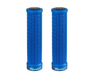 Funn Holeshot MTB Bike Grips with Single Lock On Clamp | soft-compound rubber, hardened end section, reinforced palm zone, 31mm outer diameter, for larger hands, BMX use