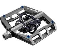 Funn Mamba MTB Clipless Pedals, Double Sided Clip, SPD Cleats (Grey)