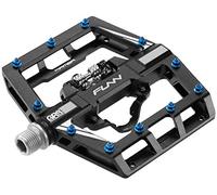 Funn Mamba MTB Clipless Pedals, Single Sided Clip Mountain Bike Pedals, Compatible with SPD Cleats, 9/16-Inch CrMo Axle Bicycle Pedals for MTB/BMX/Gravel Cycling (Black)