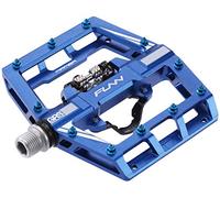 Funn Mamba MTB Clipless Pedals, Single Sided Clip Mountain Bike Pedals, Compatible with SPD Cleats, 9/16-Inch CrMo Axle Bicycle Pedals for MTB/BMX/Gravel Cycling (Blue)