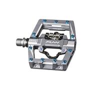 Funn Mamba S MTB Clipless Pedals, Single Sided Clip Mountain Bike Pedals, Compatible with SPD Cleats, 9/16-Inch CrMo Axle Bicycle Pedals for MTB/BMX/Gravel Cycling (Gray)