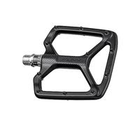 Funn Python Flat Bike Pedals - Wide Platform Bicycle Pedals for BMX/MTB Mountain Bike, 9/16-inch CrMo Axle (Black)
