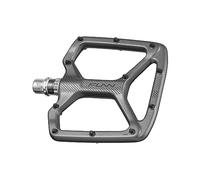 Funn Python Flat Bike Pedals - Wide Platform Bicycle Pedals for BMX/MTB Mountain Bike, 9/16-inch CrMo Axle (Gray)