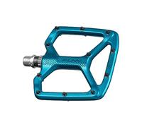 Funn Python Flat Bike Pedals - Wide Platform Bicycle Pedals for BMX/MTB Mountain Bike, 9/16-inch CrMo Axle (Turquoise)