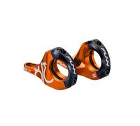Funn RSX Mountain Bike Direct Mount Bike Stem with 31.8mm Bar Clamp, 2 Pieces Lightweight Split Design for Dual Crown Forks, Adjustable Extension 45-50mm with 30mm Rise (Orange)