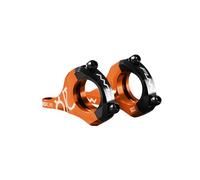 Funn RSX Mountain Bike Direct Mount Bike Stem with 31.8mm Bar Clamp, 2 Pieces Lightweight Split Design for Dual Crown Forks, Adjustable Extension 45-50mm with 20mm Rise (Orange)