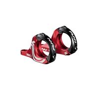 Funn RSX Mountain Bike Direct Mount Bike Stem with 35mm Bar Clamp, 2 Pieces Lightweight Split Design for Dual Crown Forks, Adjustable Extension 45-50mm with 30mm Rise (Red)