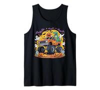 Funn Scary Dinosaur Ghost Monster Truck Halloween Party Kid Tank Top