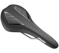 Funn Skinny MTB Saddle, Vinyl Leather Cover, CrMo Rails (Black)