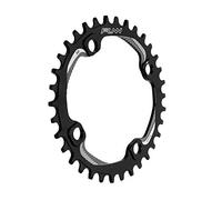 Funn Solo Narrow Wide Chainring for 9 10 11 12 Speed Chain, Fits 104mm BCD Interface Crankset, Single Speed Bike Chain Ring for MTB, BMX Bike, Gravel Bike and Road Bike (34T, Black)