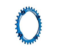 Funn Solo Narrow Wide Chainring for 9 10 11 12 Speed Chain, Fits 104mm BCD Interface Crankset, Single Speed Bike Chain Ring for MTB, BMX Bike, Gravel Bike and Road Bike (30T, Blue)
