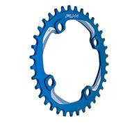 Funn Solo Narrow Wide Chainring for 9 10 11 12 Speed Chain, Fits 104mm BCD Interface Crankset, Single Speed Bike Chain Ring for MTB, BMX Bike, Gravel Bike and Road Bike (36T, Blue)