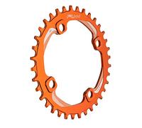Funn Solo Narrow Wide Chainring for 9 10 11 12 Speed Chain, Fits 104mm BCD Interface Crankset, Single Speed Bike Chain Ring for MTB, BMX Bike, Gravel Bike and Road Bike (36T, Orange)