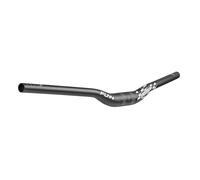 Funn Speedrun Junior MTB Handlebar, 31.8mm Clamp, 19mm Bar End (Black) | Triple-butted AL6061 alloy, 20mm rise, 680mm width, trimmable ends, four 22.2mm adapter rings for controls, XC fit