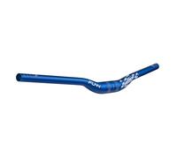 Funn Speedrun Junior MTB Handlebar, 31.8mm Clamp, 19mm Bar End (Blue) | Triple-butted AL6061 alloy, 20mm rise, 680mm width, trimmable ends, four 22.2mm adapter rings for controls, XC fit