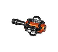 Funn Tactic Clip-In Pedals, Compatible with SPD Cleats, XC Race Pedals for MTB (Orange)