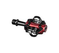 Funn Tactic Clip-In Pedals, Compatible with SPD Cleats, XC Race Pedals for MTB (Red)