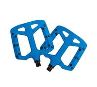 Funn Taipan Glass Fiber Reinforced Thermoplastic Bike Pedals with 9/16-inch CrMo Axles and Shin-Friendly Pins for MTB/BMX/Urban/Gravel Riding (Blue)