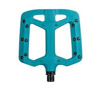 Funn Taipan Plastic MTB Flat Pedals, CrMo Axle | Fibreglass reinforced thermoplastic, 105x100x14mm concave, 6 replaceable alloy pins per side, ~380g, BMX and gravel use