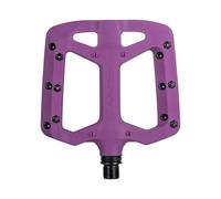 Funn Taipan Plastic MTB Flat Pedals, CrMo Axle | Fibreglass reinforced thermoplastic, 105x100x14mm concave, 6 replaceable alloy pins per side, ~380g, BMX and gravel use