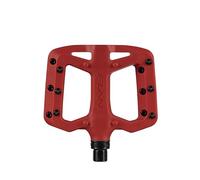 Funn Taipan S Glass Fiber Reinforced Thermoplastic Bike Pedals with 9/16-inch CrMo Axles for MTB/BMX/Urban/Gravel Riding, Suitable for Youth, Kids and Young Riders (Red)