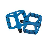 Funn Taipan S Glass Fiber Reinforced Thermoplastic Bike Pedals with 9/16-inch CrMo Axles for MTB/BMX/Urban/Gravel Riding, Suitable for Youth, Kids and Young Riders (Blue)
