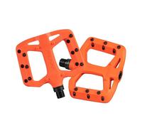 FUNN Bike Pedals Taipan S - Glass Fiber Reinforced Thermoplastic, 9/16-inch CrMo Axles (Orange)