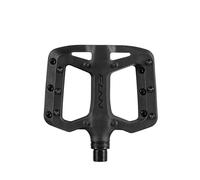 Funn Taipan S Plastic MTB Flat Pedals, CrMo Axle | glass fibre reinforced thermoplastic, 14mm body, 4 molded plus 6 replaceable alloy pins per side, for BMX, urban and gravel