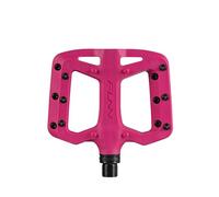 Funn Taipan S Plastic MTB Flat Pedals, CrMo Axle | glass fibre reinforced thermoplastic, 14mm body, 4 molded plus 6 replaceable alloy pins per side, for BMX, urban and gravel