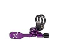 Funn UpDown Mountain Bike Dropper Seatpost 4 Way Mount CNC Remote Lever kit fits Both External and Internal Routing droppers, Smooth Action Easy-to-Use (Purple)