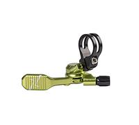 Funn UpDown Mountain Bike Dropper Seatpost 4 Way Mount CNC Remote Lever kit fits Both External and Internal Routing droppers, Smooth Action Easy-to-Use (Green)