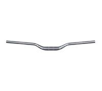 Funn Upturn Riser Handlebar, 35mm Clamp, 800mm Wide, 40mm Rise (Grey) | Triple-butted, AL6061 and AL6066 alloy, upright geometry, shifter and brake lever indication marks, MTB and BMX use